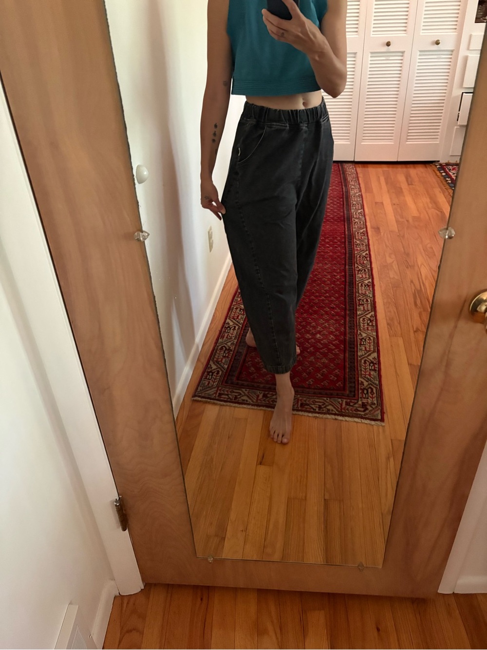 Le Bon Shoppe Black Denim Arc pants M